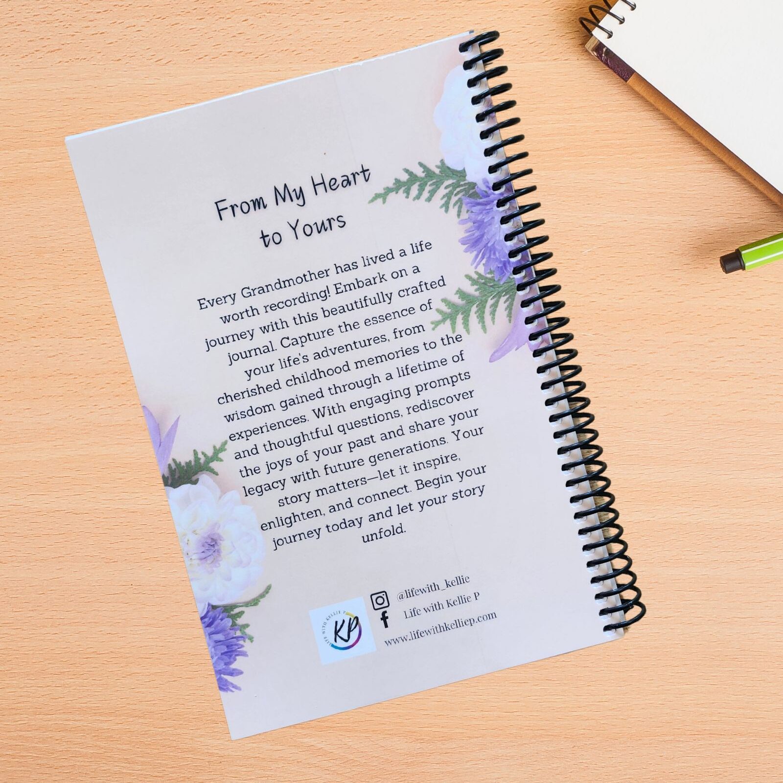 From My Heart to Yours - A Guided Autobiography Journal for Grandmothers (Spiral-bound) - Image 3